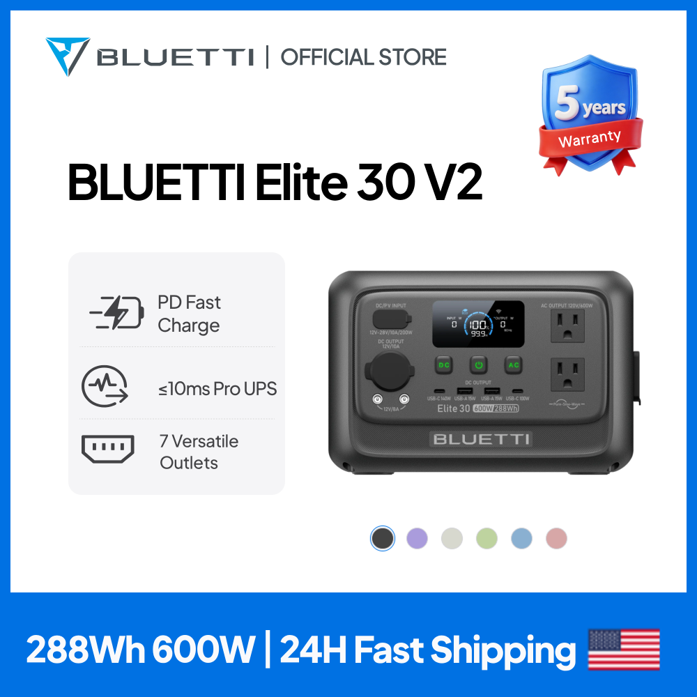 Portable Generator Inverter - 【Renovado】Estação de Energia Portátil BLUETTI Elite