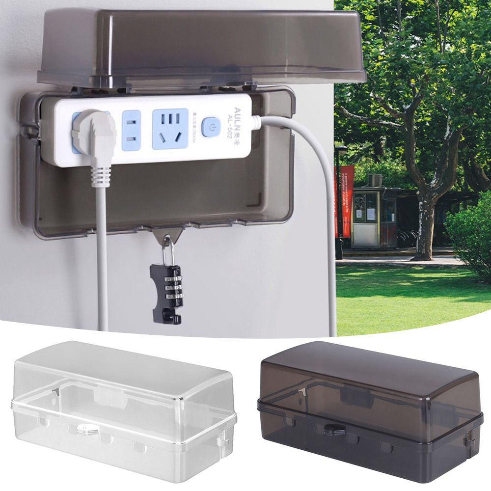 Outdoor Power Point Cover - Caixa de Plástico Durável Antifurto à
