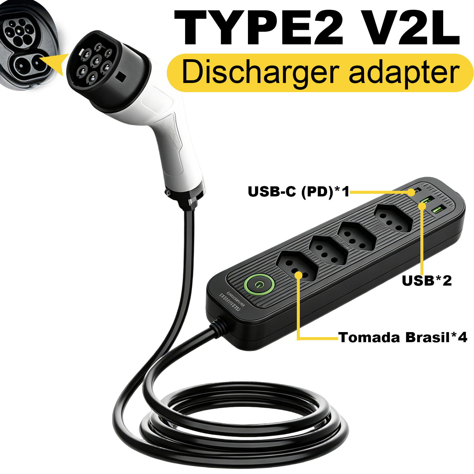 Adaptador de Descarga Tipo 2 V - Outdoor Power Rack avaliação e preço