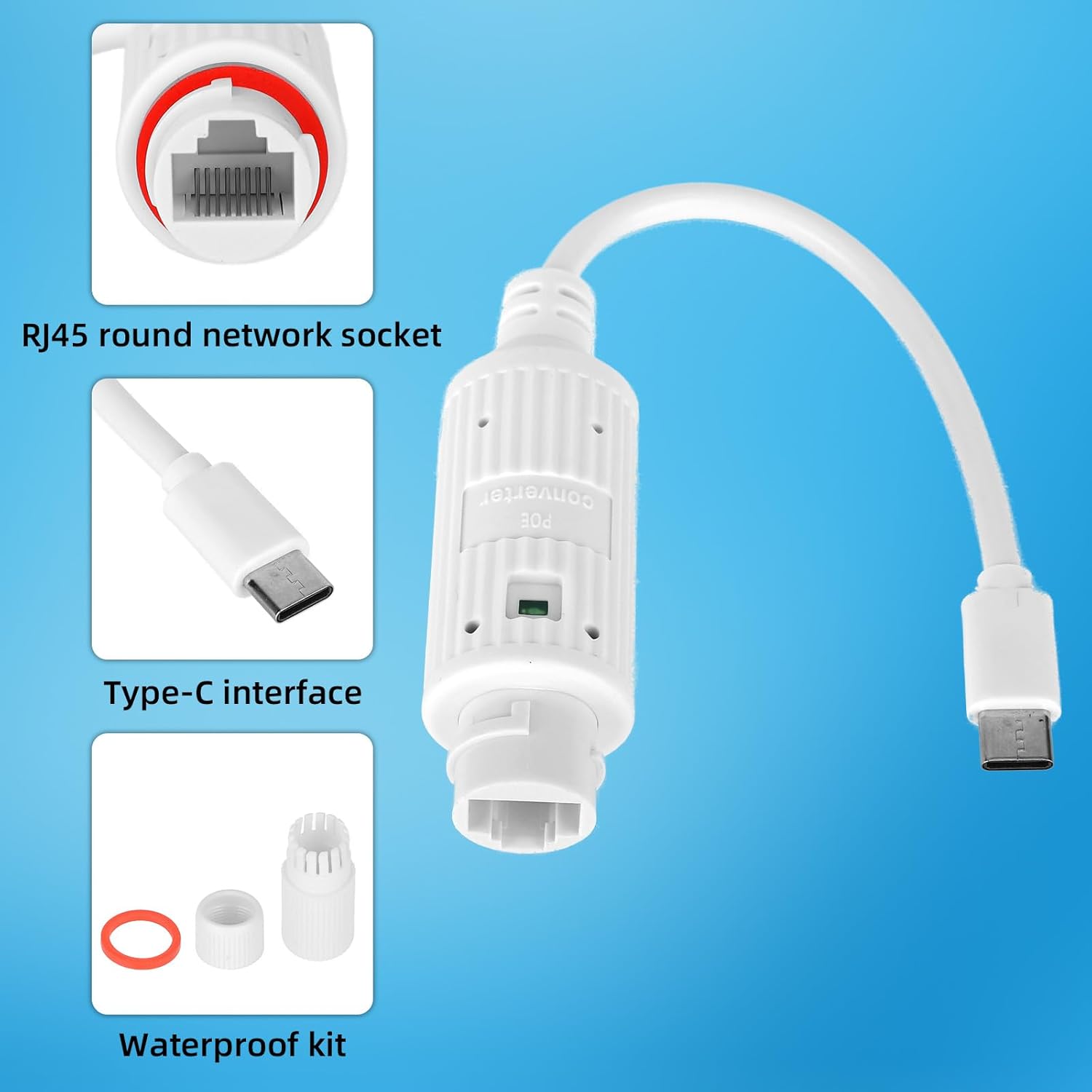 Conversor de Energia POE para  - Outdoor Power Adapter Usb C avaliação e preço