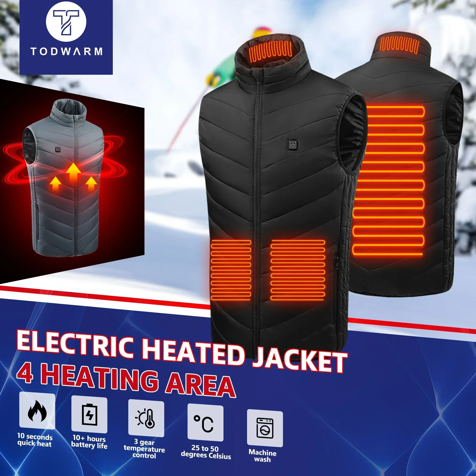 21 colete aquecido jaquetas aq - Outdoor Power Pedestal avaliação e preço