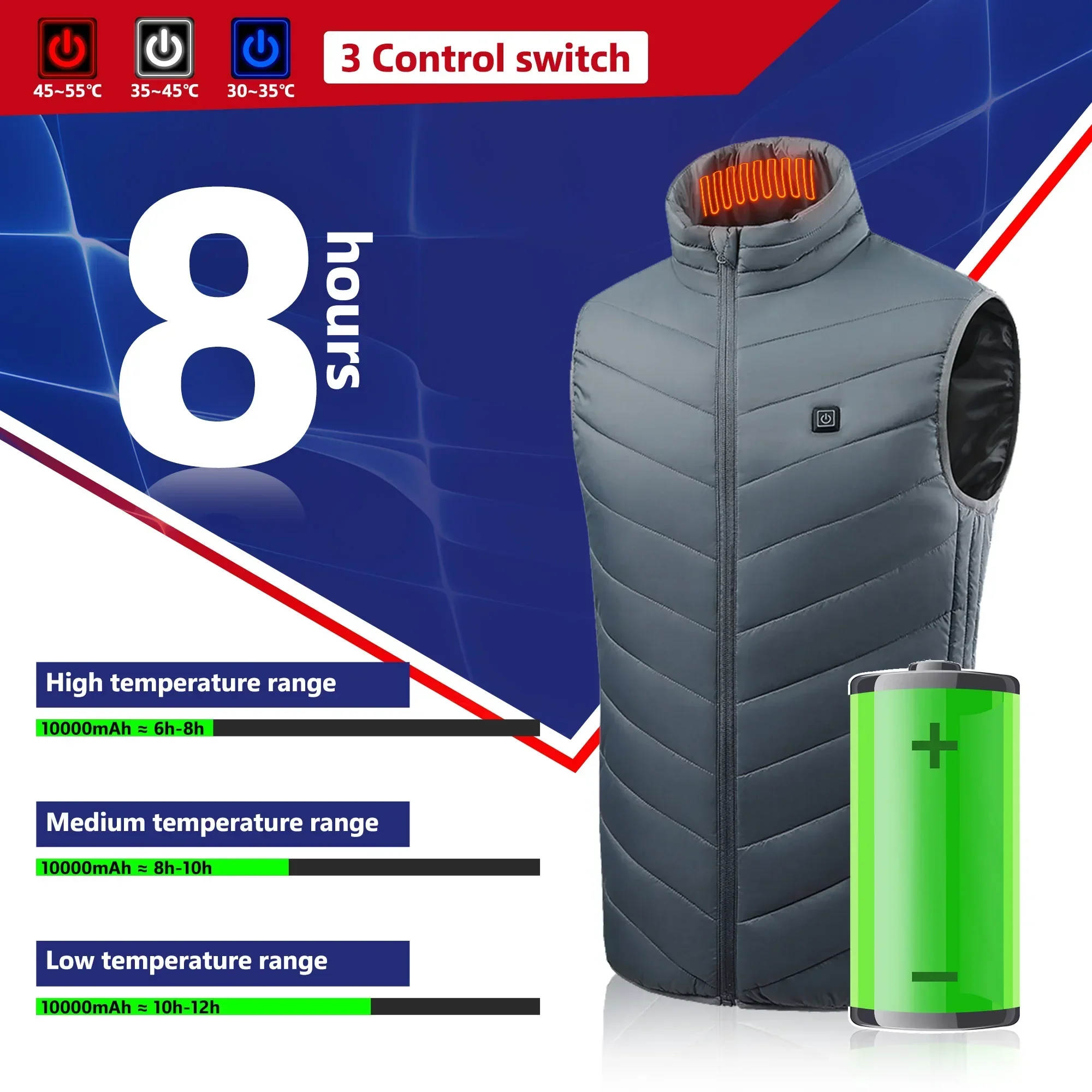 21 colete aquecido jaquetas aq - Outdoor Power Pedestal avaliação e preço