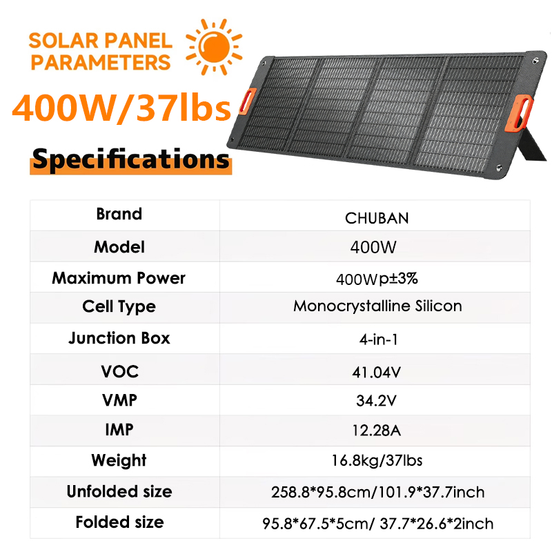 Painel Solar Dobrável de 200W, - Portable Generator Inverter avaliação e preço