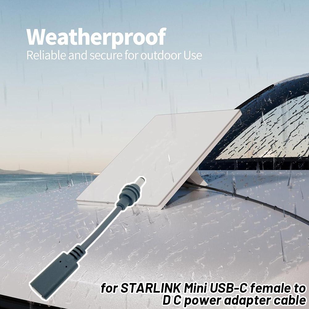 Para starlink mini USB-C fêmea - Outdoor Power Adapter Usb C avaliação e preço