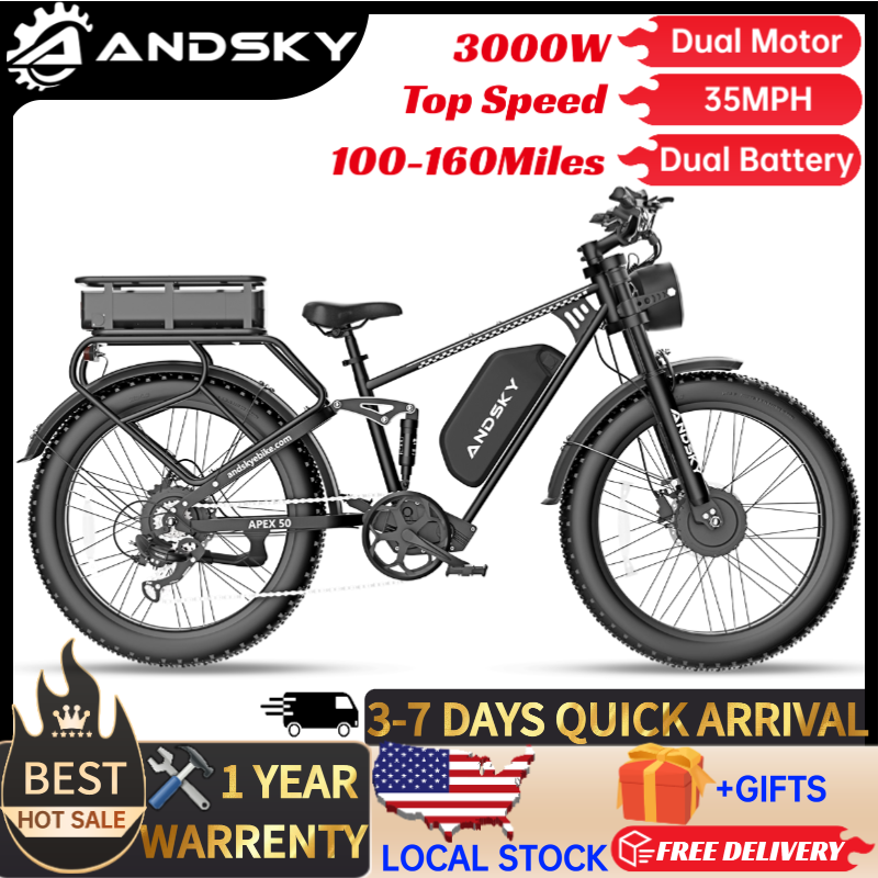 Bicicleta Elétrica ANDSKY Apex - Outdoor Power Rack avaliação e preço