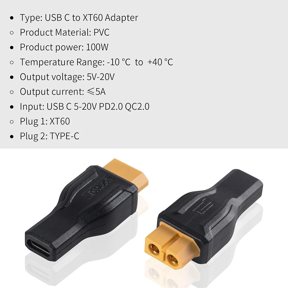 Adaptador usb c para xt60 conv - Outdoor Power Adapter Usb C avaliação e preço